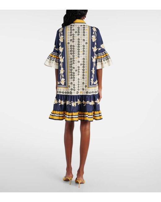 Vestido Camisero Choux En Popelin De Algodon LaDoubleJ de color Blue