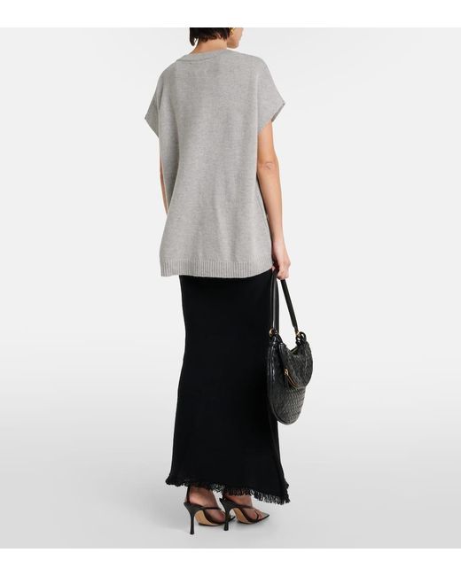 Lisa Yang Gray Linn Oversized Cashmere Sweater Vest