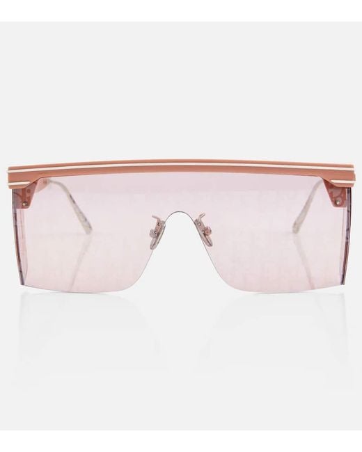 Dior Pink Diorclub M1u Flat-brow Sunglasses