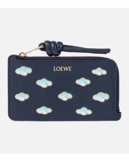 Loewe Blue X Suna Fujita Leather Cloud Coin Card Holder