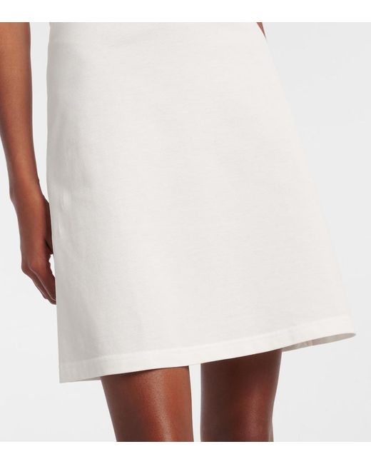 Courreges White Polokleid Aus Baumwoll-Pique