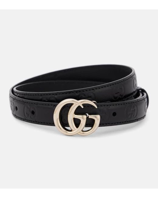 Cintura Gg Marmont di Gucci in Black