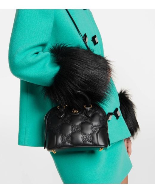 Gucci Black GG Matelasse Leather Tote Bag