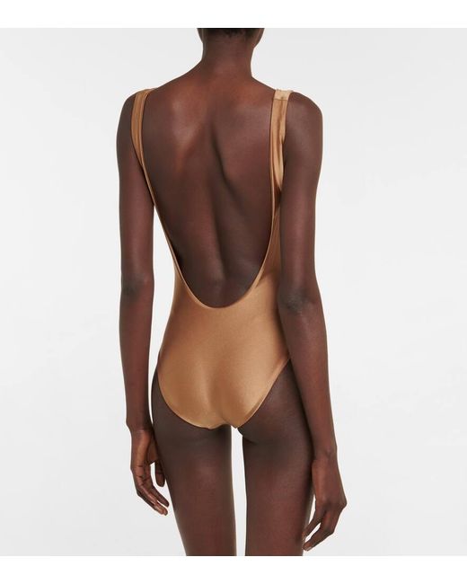 JADE Swim Brown Cava Cutout Swimsuit