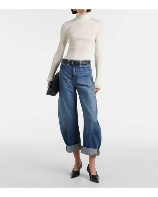 Jeans A Gamba Larga The Bubble di FRAME in Blue