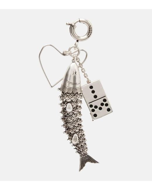 Isabel Marant White Abby Keychain