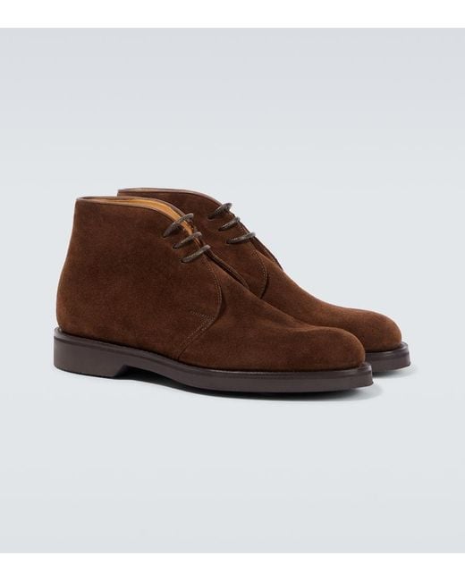 Bottines Desert Dixter En Daim John Lobb pour homme en coloris Brown