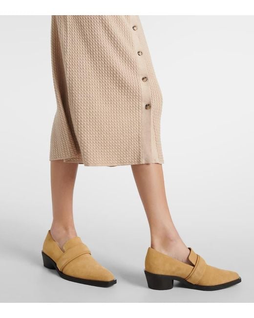 Proenza Schouler Natural Label Phillips Cotton-Blend Midi Dress