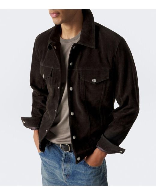 Arma Black Aruba Suede Blouson Jacket for men