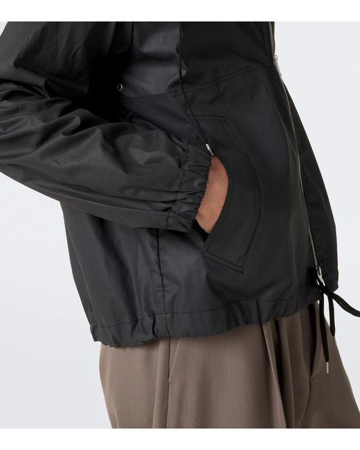 Studio Nicholson Black Hooded Cotton Jacket for men