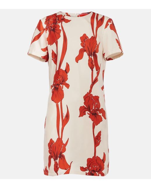 Robe En Soie A Fleurs LaDoubleJ en coloris Red