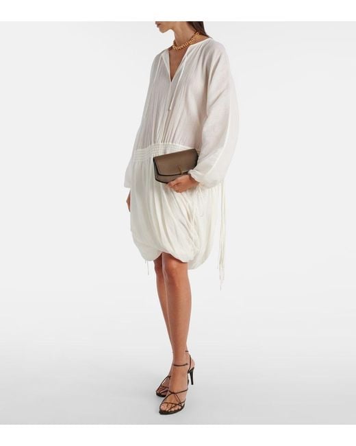 SAVETTE Brown Florence Leather Clutch