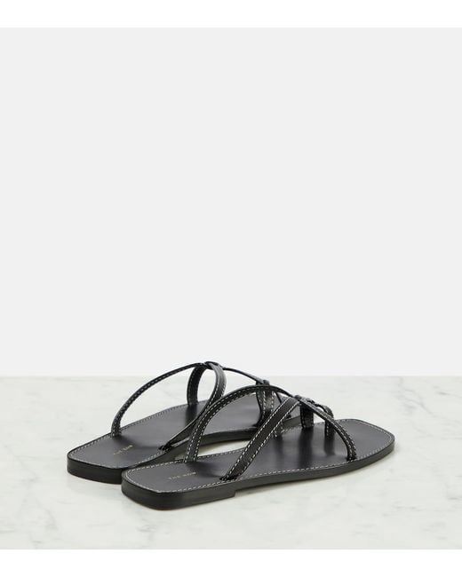Mules Link En Cuir The Row en coloris Brown
