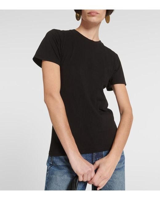 Nili Lotan Black Mariela Cotton Jersey T-Shirt