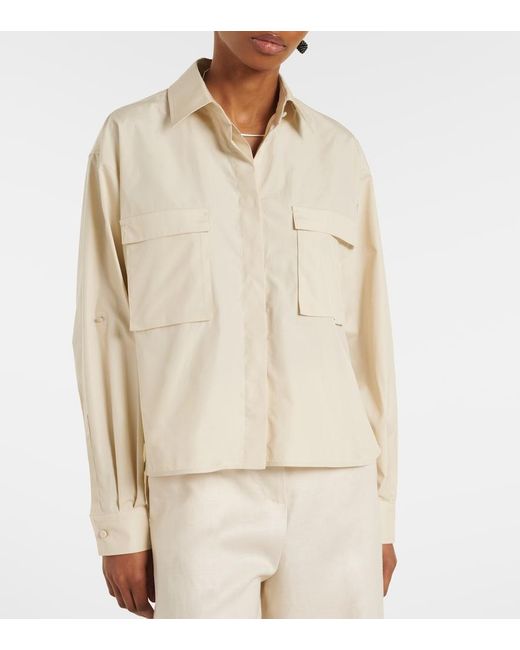 Max Mara Natural Tenue Cotton Poplin Shirt