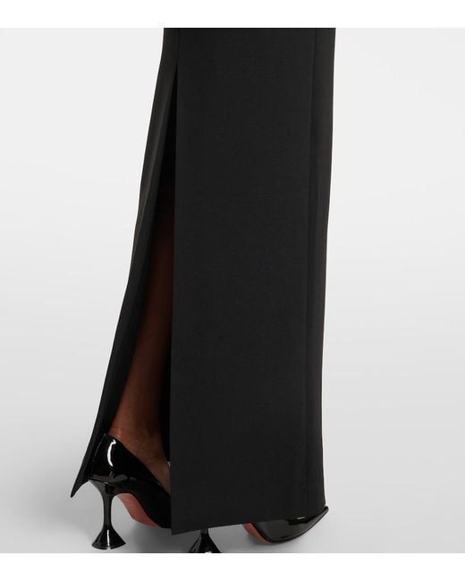 Solace London Black Alexandra One-Shoulder Maxi Dress