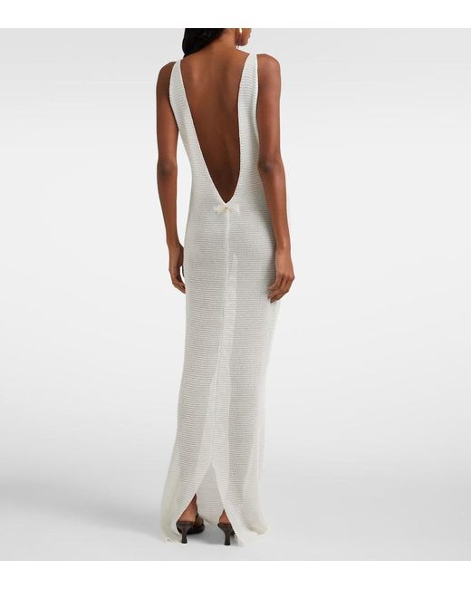 Bananhot White Maxikleid