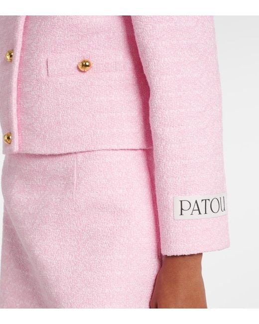 Patou Pink Cotton Tweed Jacket