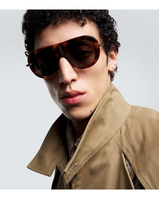 Loewe Brown Aviator Sunglasses for men
