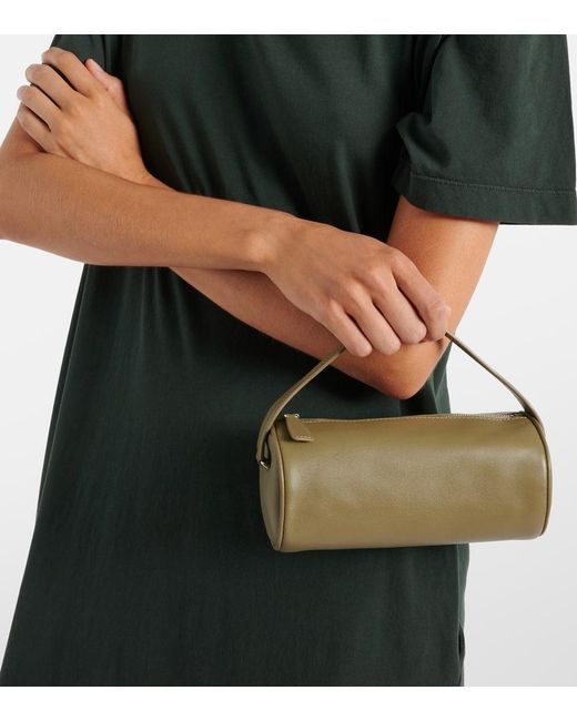 The Row Metallic Tote Round 90's Aus Leder