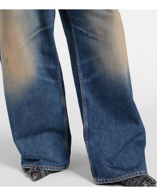 Acne Blue U Rocka Wide-Leg Jeans