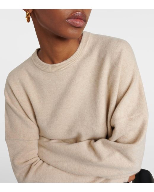 Extreme Cashmere Natural N°53 Crew Hop Cashmere-blend Sweater