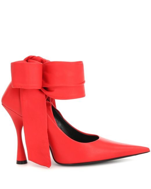 Balenciaga dance knife leather pumps Clearance