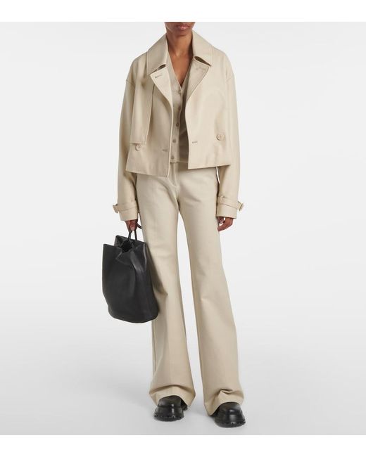 Pantalon Evase Tafina En Coton Melange Joseph en coloris Natural