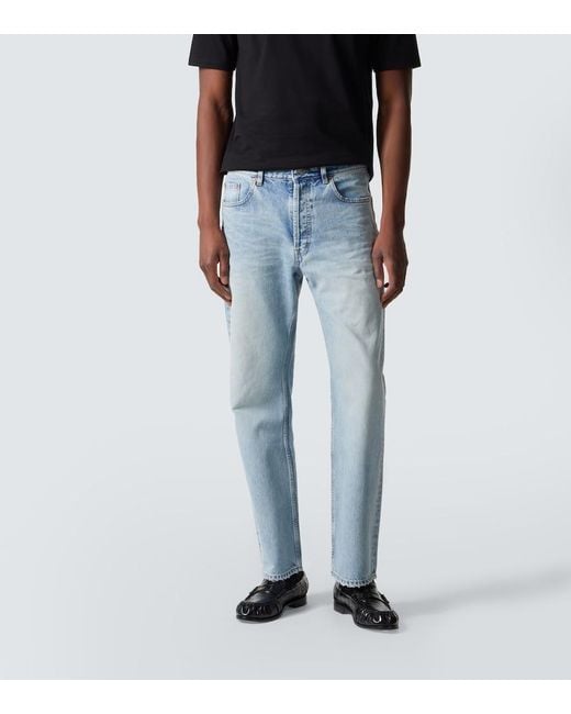 Saint Laurent Blue Straight Jeans for men