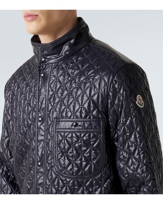 Moncler Blue Quilted Jacket for men