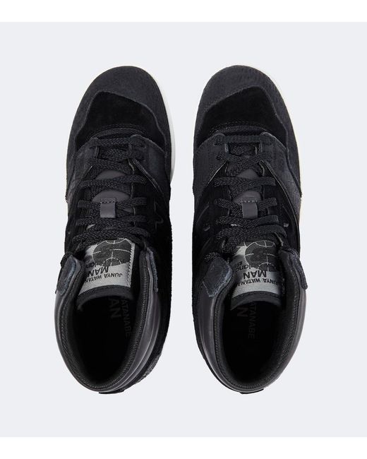 Junya Watanabe Black X New Balance 650 Suede Sneakers for men