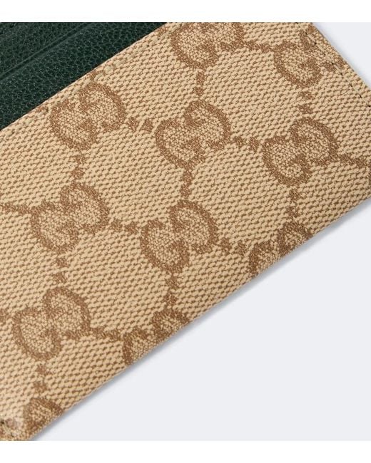 Gucci Natural Essence Classic Gg Canvas Card Holder for men