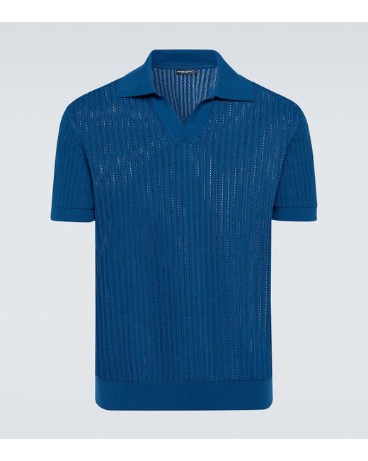 Frescobol Carioca Polohemd Rino aus Baumwolle in Blue für Herren