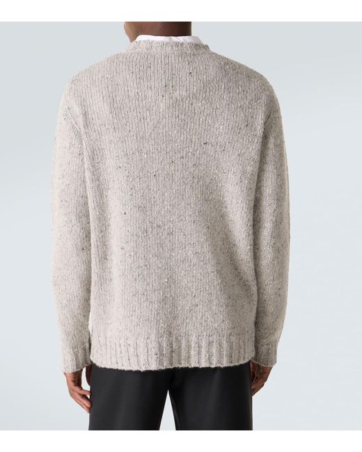 The Row Gray Pellegrino Cashmere Sweater for men