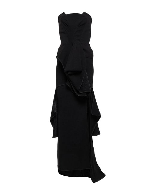 Maticevski Black Aprise Crêpe Gown