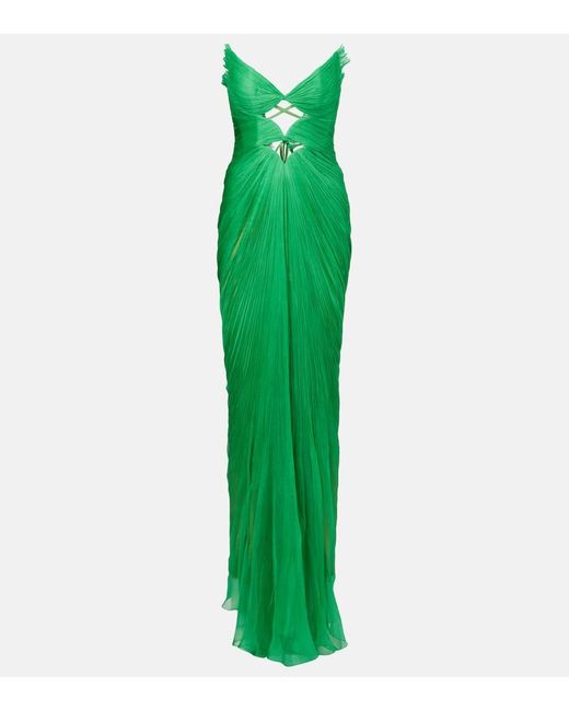 Maria Lucia Hohan Green Robe Cassiopea Aus Seide