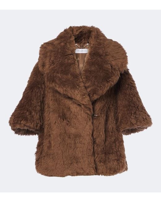 Max Mara Brown Shearling Jacket