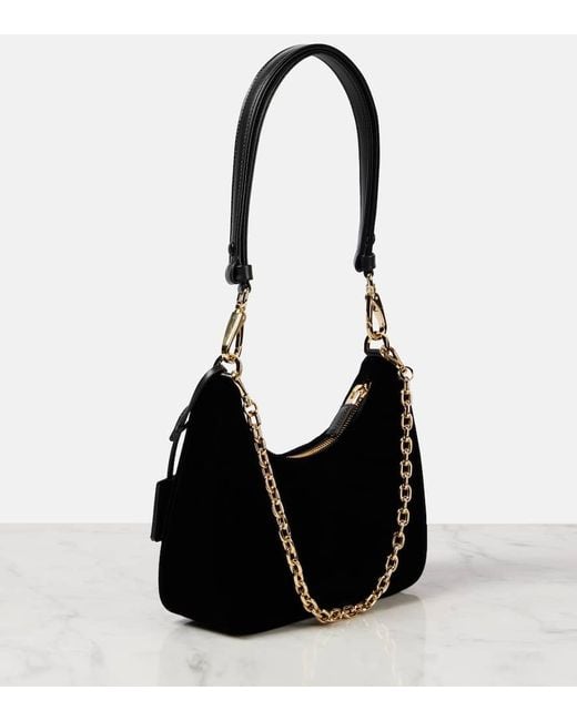 Prada Black Schultertasche Re-Edition Small