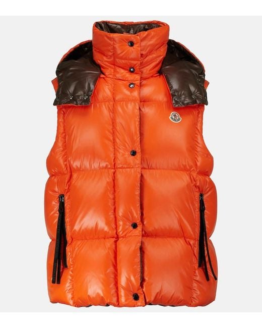 Moncler Orange Luzule Puffer Vest