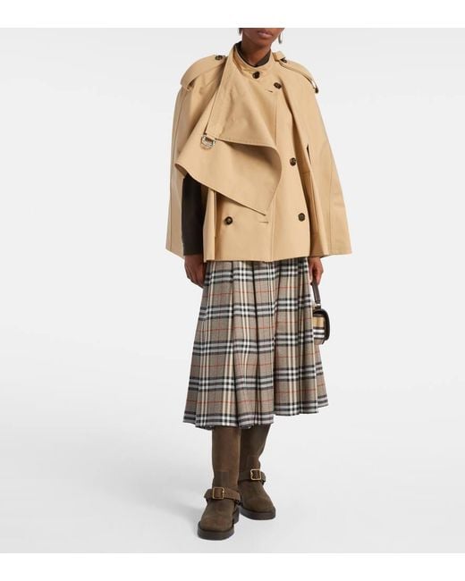 Cape En Coton Burberry en coloris Natural