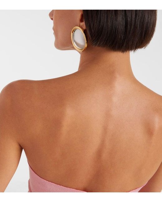Jacquemus Brown Ohrringe Rond