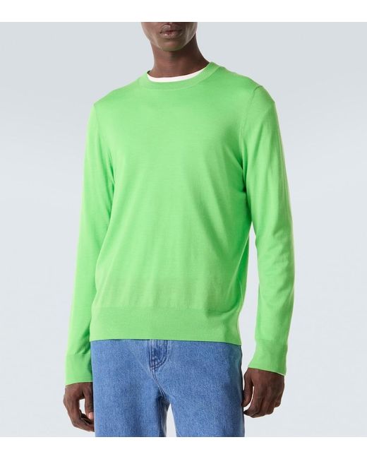Gabriela Hearst Green Palco Wool Sweater for men