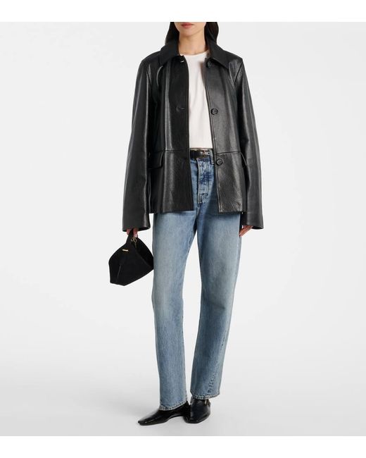 Totême White Oversized Cotton Jersey T-Shirt