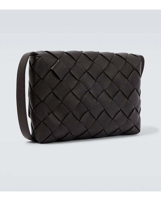 Bottega Veneta Crossbody Bag Diago Large Aus Leder in Black für Herren