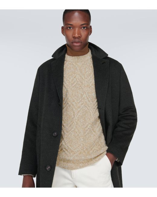 Loro Piana Natural Khitan Wool And Cashmere Sweater for men