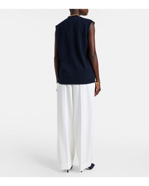 Blazé Milano Blue Highland Wool And Cashmere Vest