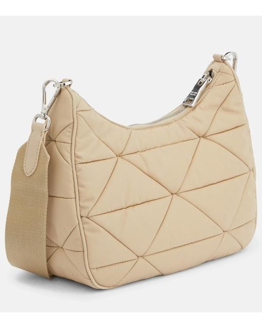 Prada Natural Padded Re-Nylon Shoulder Bag