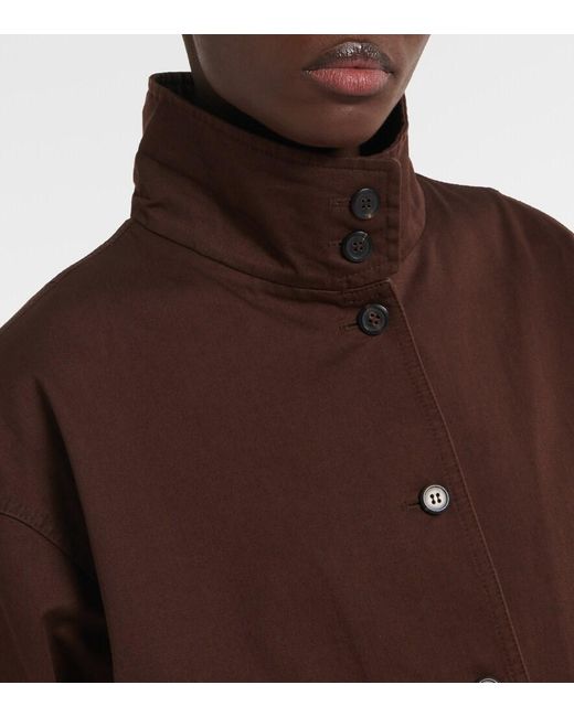 Prada Brown Oversized Cotton Field Jacket