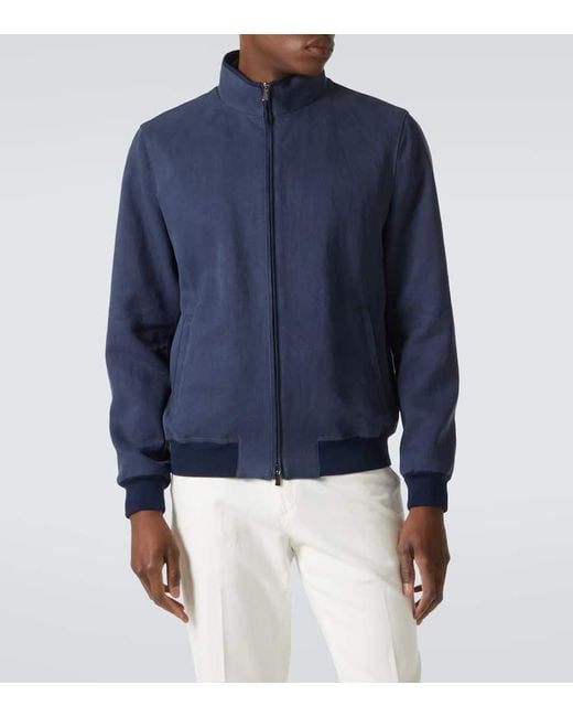 Chaqueta De Lino Thom Sweeney de hombre de color Blue