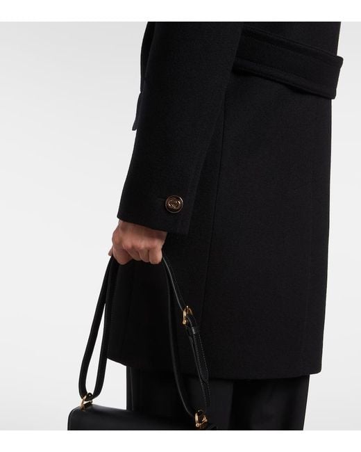 Gucci Black Oversized Wool Coat